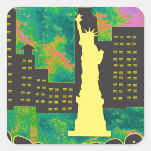 Sticker Carré New York