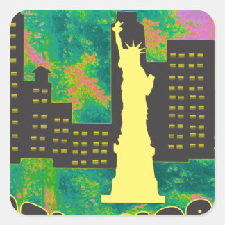 Sticker Carré New York