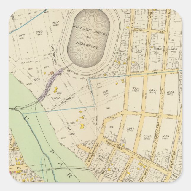 Sticker Carré New York 17 (Devant)