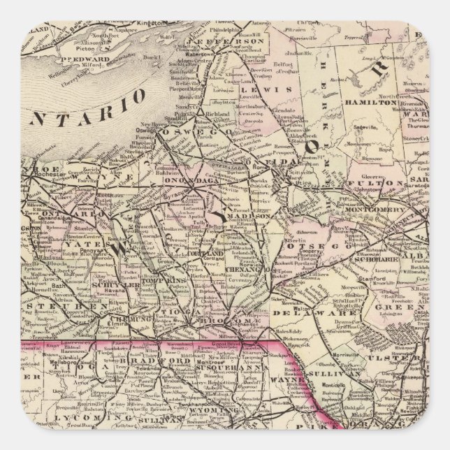 Sticker Carré New York 35 (Devant)