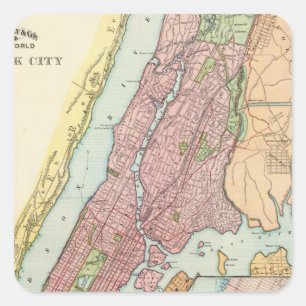 Sticker Carré New York City 4