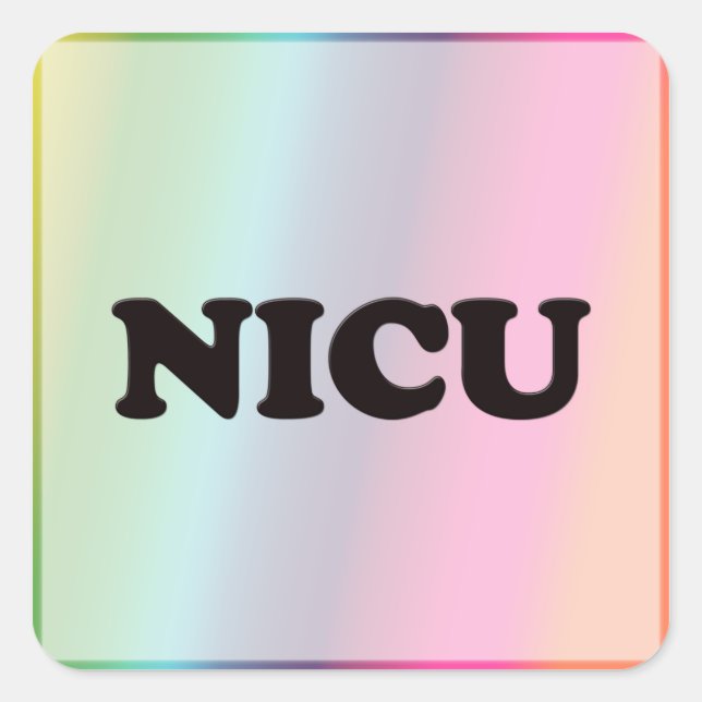 STICKER CARRÉ NICU (Devant)