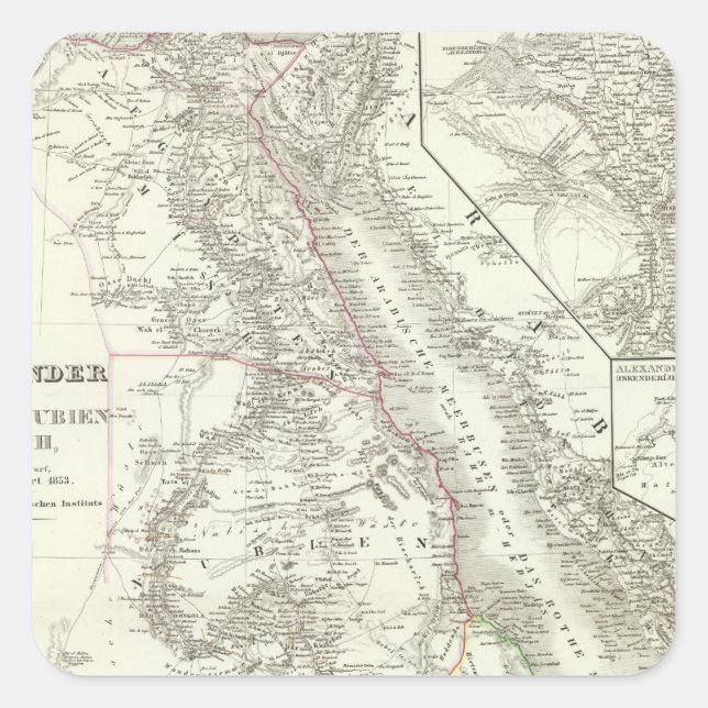 Sticker Carré Nillander - Le Nil, Afrique (Devant)