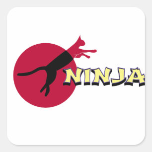 Sticker Carré Ninja