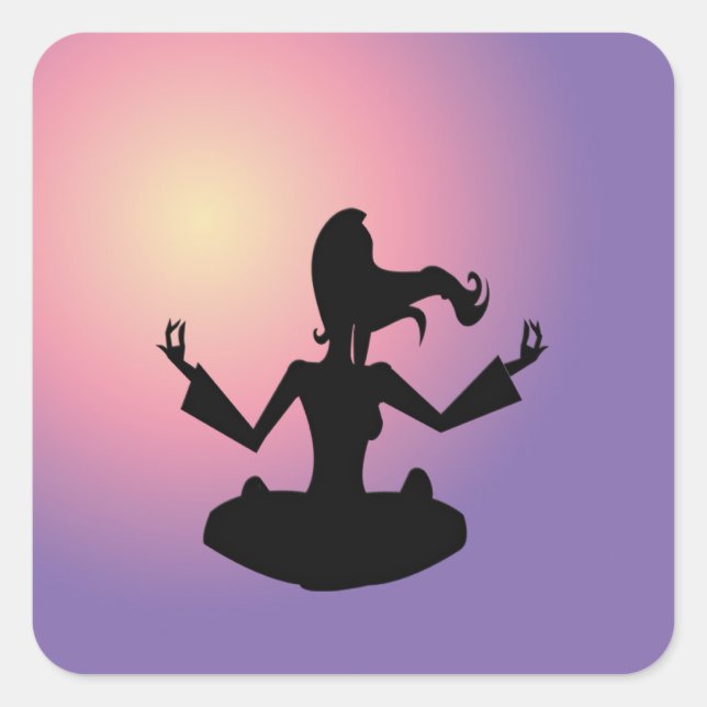 Sticker Carré nirvana (Devant)