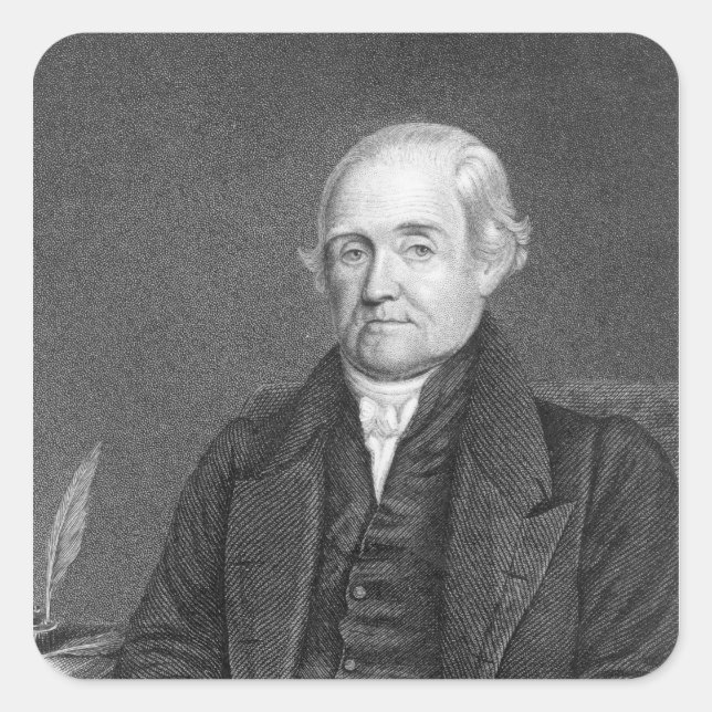 Sticker Carré Noah Webster gravée par G. Parker (Devant)
