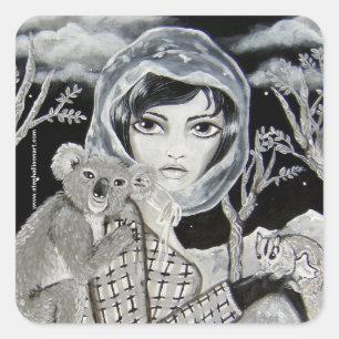 Sticker Carré Nocturne