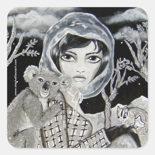 Sticker Carré Nocturne (Devant)