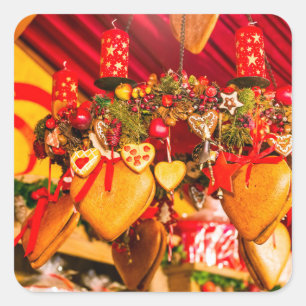 Sticker Carré Noël