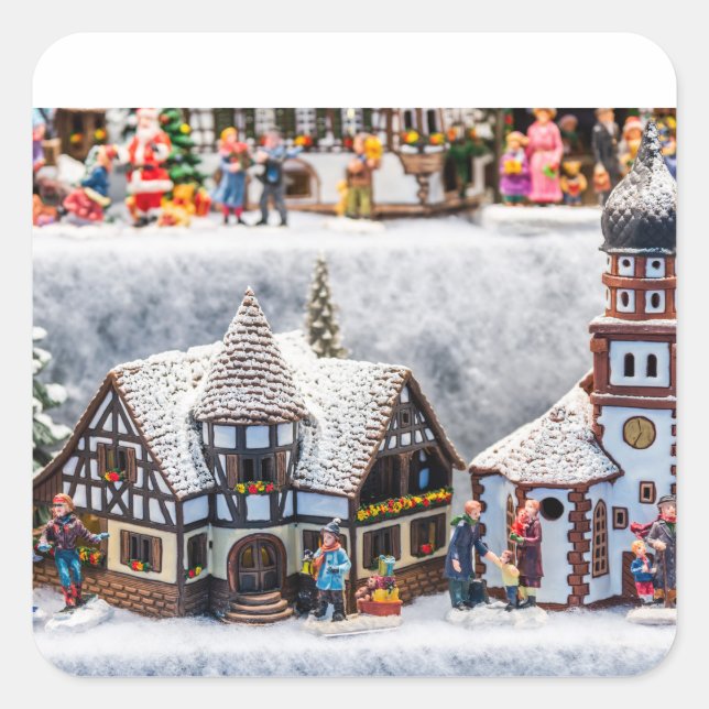 Sticker Carré Noël (Devant)