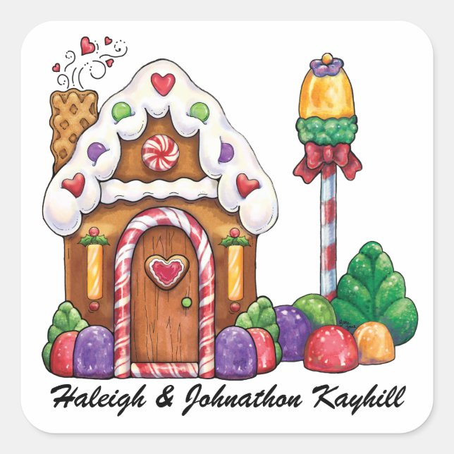 Sticker Carré Noël (Devant)