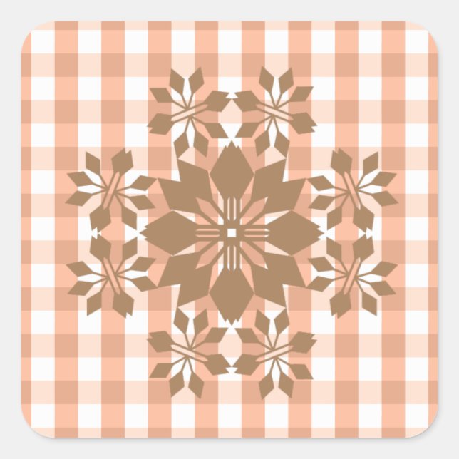 Sticker Carré Noël (Devant)