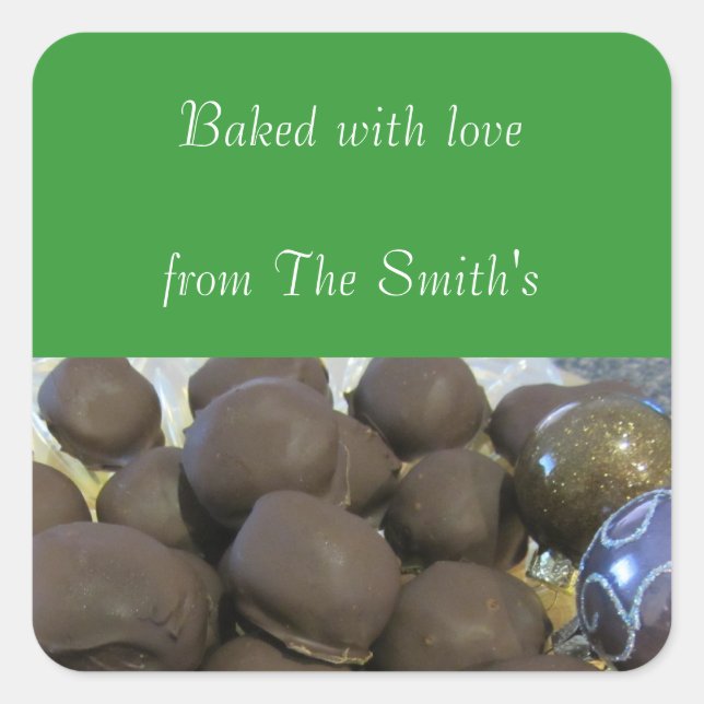 Sticker Carré Noël (Devant)