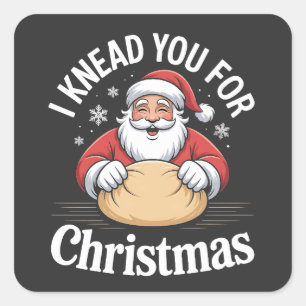 Sticker Carré Noël 2026,