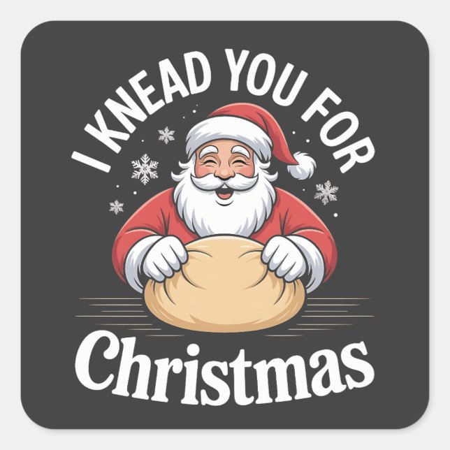 Sticker Carré Noël 2026,  (Devant)