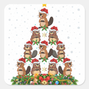 Sticker Carré Noël LGBT Don We Now Our Gay Apparel Arc-en-ciel