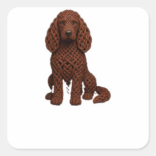 Sticker Carré Nœud celtique Irish Doodle