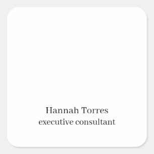 Sticker Carré Noir & Blanc tendance Plaine Créative Moderne