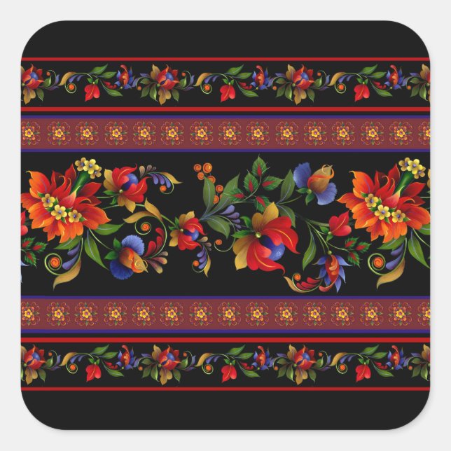 Sticker Carré Noir de Kiev (Devant)