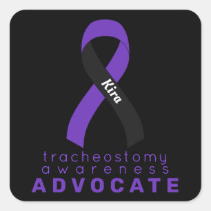 Sticker Carré noir Tracheostomy Advocom