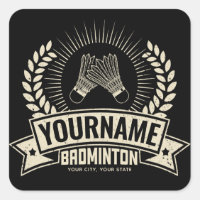 Nom du joueur de badminton personnalisé Racquet Sp