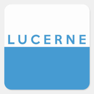 Sticker Carré nom suisse des textes de drapeau de la Suisse de