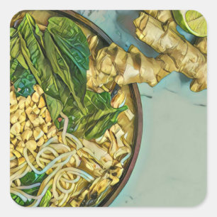 Sticker Carré Noodle