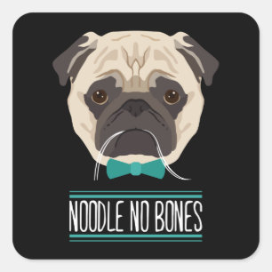 Sticker Carré Noodle No Bones Day