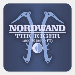 Sticker Carré Nordwand "L'Eiger"