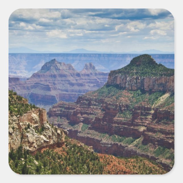 Sticker Carré North Rim Gran Canyon - Grand Canyon National (Devant)