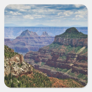 Sticker Carré North Rim Gran Canyon - Grand Canyon National