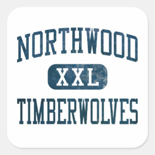 Sticker Carré Northwood Timberwolves Athlétisme