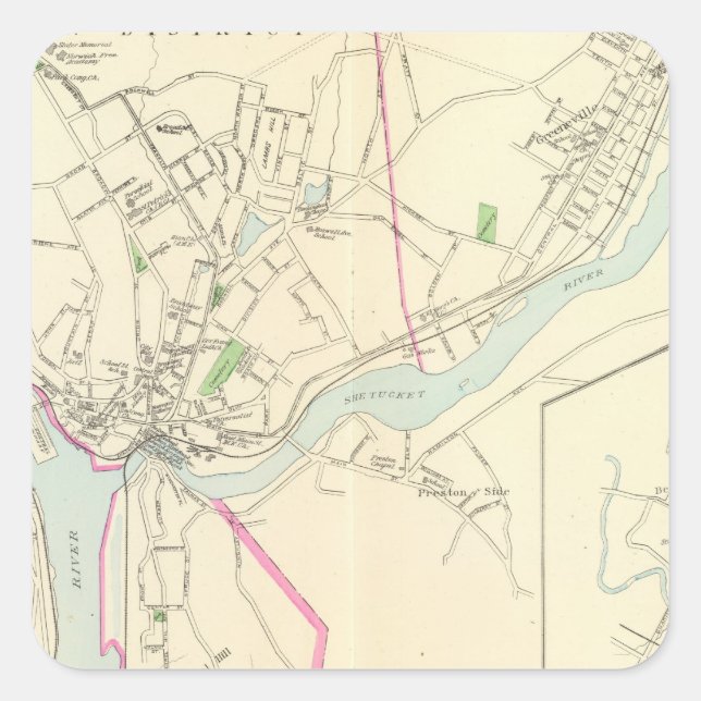 Sticker Carré Norwich (Devant)