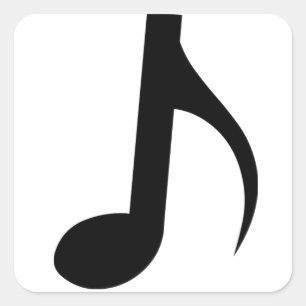 Sticker Carré Note musicale Quaver