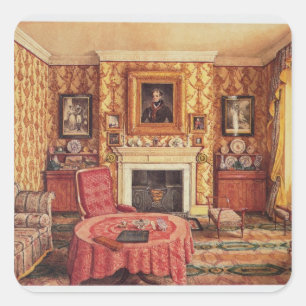 Sticker Carré Notre salon de dessin à York