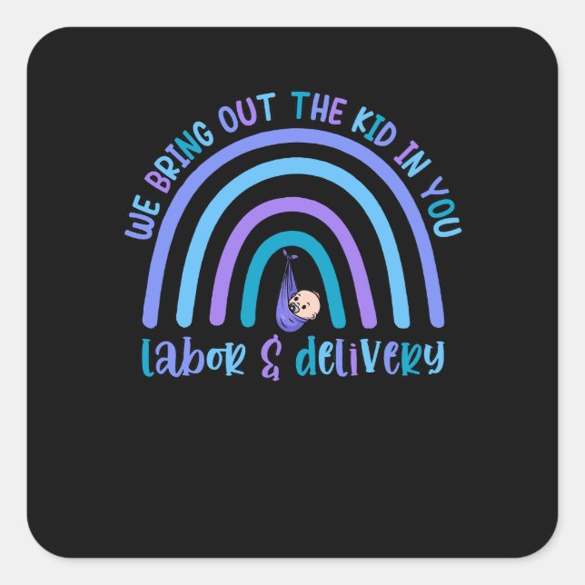 Sticker Carré Nous Apportons L'Enfant En Toi (Devant)