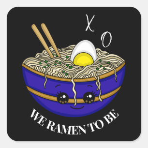 Sticker Carré Nous Étions Destinés À Être   Funny Pun