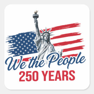 Sticker Carré Nous le peuple USA 250e anniversaire
