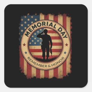Sticker Carré Nous Leur Devons Tous Le Mémorial Patriotique De L