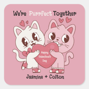 Sticker Carré Nous sommes parfaits ensemble