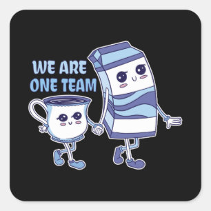 Sticker Carré Nous sommes une équipe