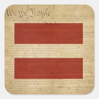 Sticker Carré Nous TOUS les gens = ÉGALITÉ