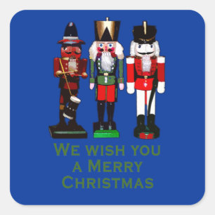 Sticker Carré Nous vous souhaitons un joyeux noce de Noël