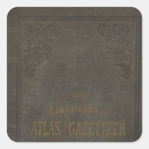 Sticker Carré Nouveaux atlas et dictionnaire géographique