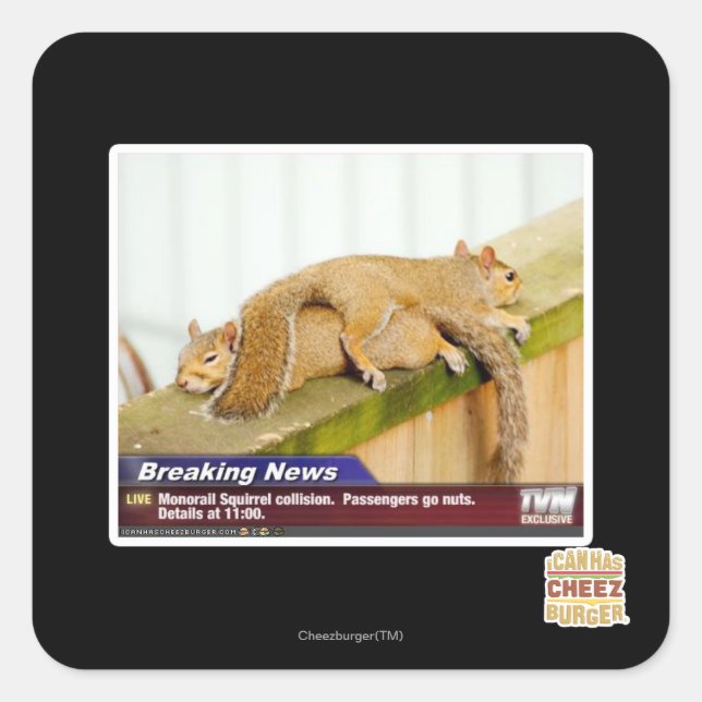 Sticker Carré Nouvelles de rupture (Devant)