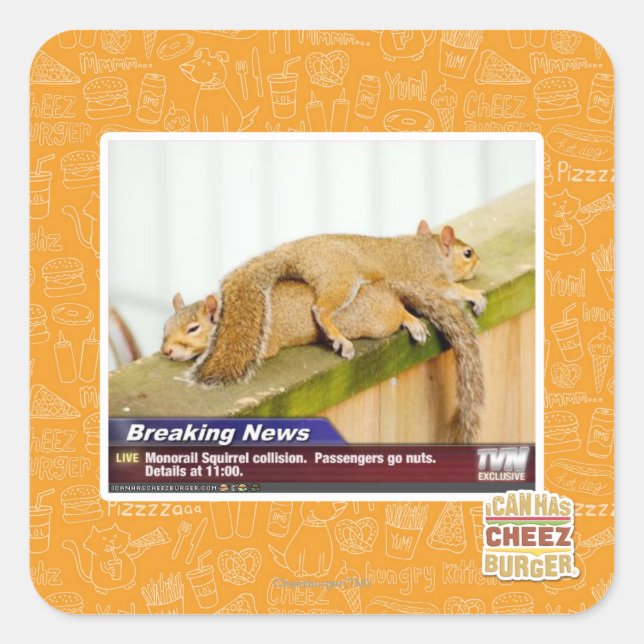 Sticker Carré Nouvelles de rupture (Devant)