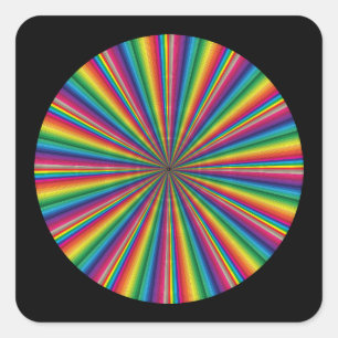 Sticker Carré nuances de couleurs diagonales