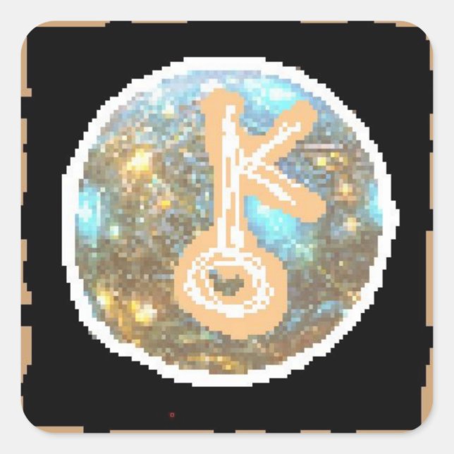 Sticker Carré Nuit Chiron (Devant)