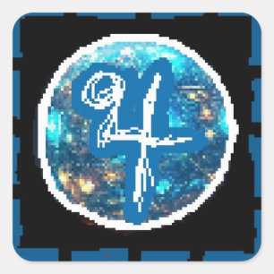 Sticker Carré Nuit Jupiter