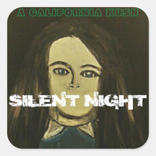 STICKER CARRÉ NUIT SILENCIEUSE INDICA (Devant)